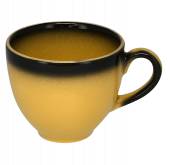 Чашка кофейная 200мл RAK Porcelain Lea фарфор желтый с каймой LECLCU20NY /12/ Чашка кофейная 200мл RAK Porcelain Lea фарфор желтый с каймой LECLCU20NY /12/