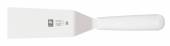 Лопатка 33 см. изогнутая раб. часть 16,5*7,5 см. нерж. с пластик. ручкой, белая Icel Лопатка 33 см. изогнутая раб. часть 16,5*7,5 см. нерж. с пластик. ручкой, белая Icel