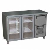 Стол холодильный T57 M2-1-G 9006-19 корпус серый, без борта, планка (BAR-250С) Стол холодильный T57 M2-1-G 9006-19 корпус серый, без борта, планка (BAR-250С)
