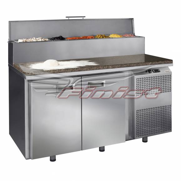 Стол холодильный для пиццы Финист СХСпцг-700-2* динамика 2 двери гранитная столешница