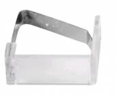 Зажим для скатерти прозрачный пластина 1739. /1/100/ Зажим для скатерти прозрачный пластина 1739. /1/100/