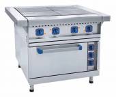 Плита электрическая 4 конфорки Абат ЭП-4ЖШ-01 (нерж.духовка)