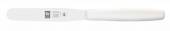 Лопатка 20,5 см. прямая раб. часть 10*1,7 см. нерж. узкая с пластик. ручкой, белая Icel Лопатка 20,5 см. прямая раб. часть 10*1,7 см. нерж. узкая с пластик. ручкой, белая Icel