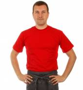 Футболка Поло мужская р-р 48 красная короткий рукав L фп027 Футболка Поло мужская р-р 48 красная короткий рукав L фп027