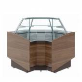 Витрина угловая нейтральная кондитерская Carboma КС80 N-6 (внутренний угол 90)