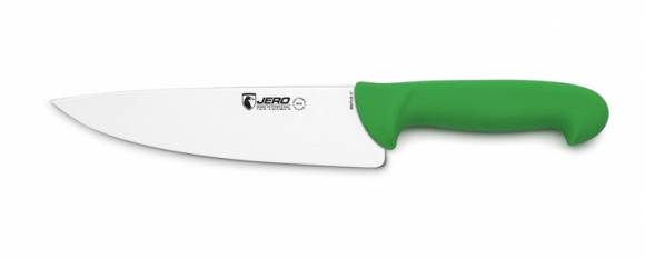 Нож кухонный Шеф 200мм PRO Jero зеленая рукоять 5908P3GR