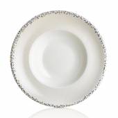 Тарелка для пасты 400мл 250мм фарфор,серия Tessera By Bone TN-TS-ZT-25-CK /6/ Тарелка для пасты 400мл 250мм фарфор,серия Tessera By Bone TN-TS-ZT-25-CK /6/