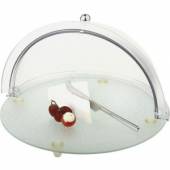 Поднос для сыра APS d=38 см с крышкой Roll-Top 00978  03171606 Поднос для сыра APS d=38 см с крышкой Roll-Top 00978  03171606