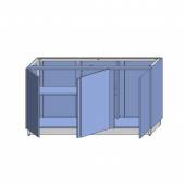 МОБ-Д 1600х800х860 серия RD1 Каркас с обшивкой ЛДСП, двери, 2-е внутр.полки МОБ-Д 1600х800х860 серия RD1 Каркас с обшивкой ЛДСП, двери, 2-е внутр.полки