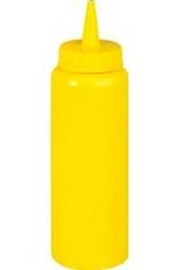 Бутылка для соуса пластиковая 700мл желтая MG 1741 32101 /24/