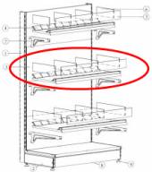 Комплект стекол для кондитерской полки 400х800 МХМ Купец 5.550.029 Комплект стекол для кондитерской полки 400х800 МХМ Купец 5.550.029