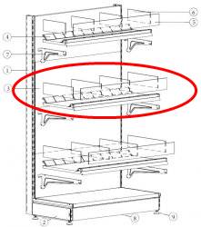 Комплект стекол для кондитерской полки 400х800 МХМ Купец 5.550.029 Комплект стекол для кондитерской полки 400х800 МХМ Купец 5.550.029