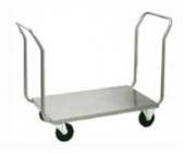 Тележка-платформа для прачечной ТП28.1 ОЛДАК нерж. открытая г/п 200кг, 2 ручки Тележка-платформа для прачечной ТП28.1 ОЛДАК нерж. открытая г/п 200кг, 2 ручки