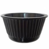 Соусник 50мл пластик Мак черный рифленый 753 Соусник 50мл пластик Мак черный рифленый 753