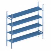 Cтеллажная система Polair LOAD.ME inox 4 яруса 1100x400x1600