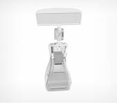 Держатель для ценников и табличек 4,5*2 см. h=9,5 см. прозр. пластик. на прищепке Держатель для ценников и табличек 4,5*2 см. h=9,5 см. прозр. пластик. на прищепке