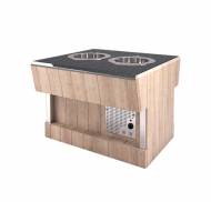 Диспенсер для тарелок Refettorio (шведский стол островной) RD42S каменная столешница без полки