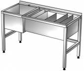 Барная станция 1500*600*850, с бортом, ванной моечной гл. 300, нерж. Барная станция 1500*600*850, с бортом, ванной моечной гл. 300, нерж.