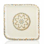 Тарелка квадратная 280мм фарфор,серия Tessera By Bone TN-TS-AR-38-KR Тарелка квадратная 280мм фарфор,серия Tessera By Bone TN-TS-AR-38-KR