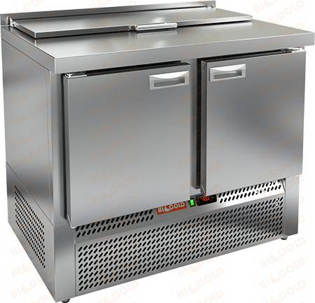 Стол холодильный для салатов (саладетта) Hicold SLE1-11GN (1/3) агрегат внизу