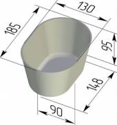 Форма для хлеба Спика 3 Л  10-1 овал (185 х 130 х 95 мм) 3 секции Форма для хлеба Спика 3 Л  10-1 овал (185 х 130 х 95 мм) 3 секции