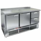 Стол холодильный Hicold GNE 112/TN 2 двери 2 ящика (агрегат внизу) Стол холодильный Hicold GNE 112/TN 2 двери 2 ящика (агрегат внизу)