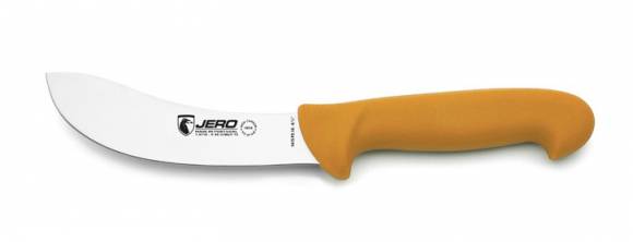 Нож шкуросъемный 160мм PRO Jero желтая рукоять 1415P3Y