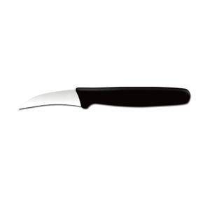 Нож для чистки овощей 7см, изогнутый, черный Maco 400836