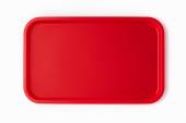 Поднос прямоугольный 52,5x32,5см красный поверхность шагрень (163) MGprof 1737
