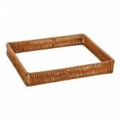 Рамка пластиковая 310х250х50мм под гастроемкость GN1/2 коричневая Beige ST-006