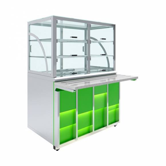 Прилавок холодильный Neon Luxstahl ПХК (С)-1200 Premium