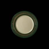 Тарелка мелкая 275мм China Town слоновая кость+ зеленый фк8503 Тарелка мелкая 275мм China Town слоновая кость+ зеленый фк8503