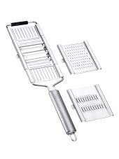 Терка с ручкой 35,5 см. раб. часть 165*8,4 см. со сменными насадками 77022 Терка с ручкой 35,5 см. раб. часть 165*8,4 см. со сменными насадками 77022