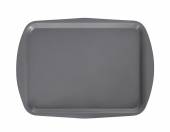 Поднос прямоугольный 49х36см серый с ручками полипропилен мки39/10