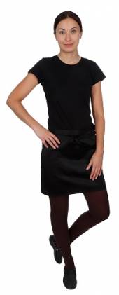 Фартук официанта короткий черный [00303] со053