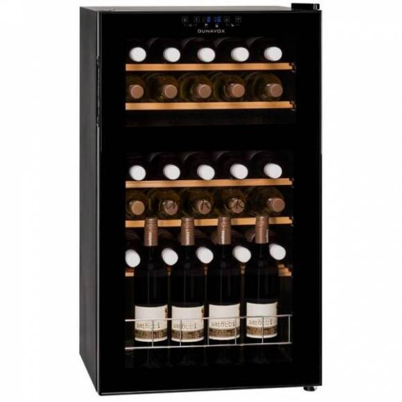 В Винный шкаф компрессорный DUNAVOX DX-30.80DK 2 температурные зоны