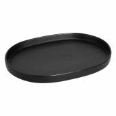 Блюдо овальное с бортами 270х190х26мм, черный "Corone Bushido" [24069] фк6501