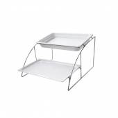 Подставка хромированная для гастроемкостей GN1/1 (565*525*325 мм), 2 яруса, P.L. Proff Cuisine MWS11