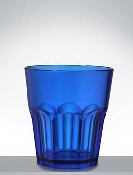 Стакан низкий 270мл GRANITY Acrylic Nipco синий прозрачный 98мм 190830 /72/