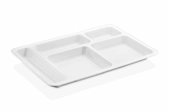 Поднос 360*245 мм. с 5 отделениями, 230 гр., поликарбонат GP 79989