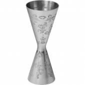 Джиггер нерж. 30/45мл с орнаментом D=49/41,H=118мм Пробар Премиум Мотиво MBJ001EL Джиггер нерж. 30/45мл с орнаментом D=49/41,H=118мм Пробар Премиум Мотиво MBJ001EL