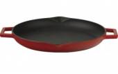Сковорода 300мм LAVA чугун, с двумя носиками, красная LV Y STV 30 K0 RED  49572 Сковорода 300мм LAVA чугун, с двумя носиками, красная LV Y STV 30 K0 RED  49572