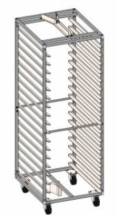 Тележка-шпилька для 15 противней 60*40 см Zucchelli Forni s.p.a.  Тележка-шпилька для 15 противней 60*40 см Zucchelli Forni s.p.a.