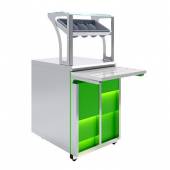 Прилавок для приборов и подносов Neon Luxstahl ПП (С)-600 Premium Прилавок для приборов и подносов Neon Luxstahl ПП (С)-600 Premium
