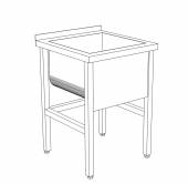 ВМЭ1 Ванна моечная сварная 1-а секционная 700*700*850 гл.300 ЭКОНОМ с бортом ВМЭ1 Ванна моечная сварная 1-а секционная 700*700*850 гл.300 ЭКОНОМ с бортом