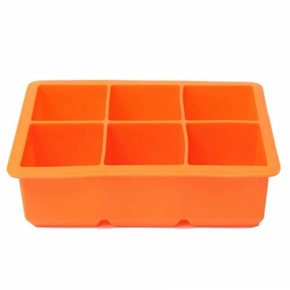 Форма для льда силикон на 6 ячеек, 50*50мм Куб P.L. - Barbossa ICMD0002