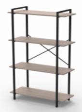 Стеллаж Loft 1500x790x360 4 полки (ясень светлый шимо) Стеллаж Loft 1500x790x360 4 полки (ясень светлый шимо)