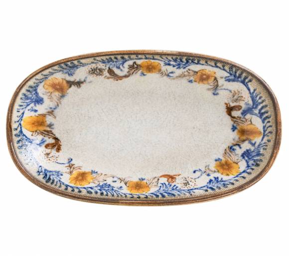Блюдо овальное 190*110 мм Ретро Флорал, форма Гурмэ Bonna F-RTFGRM19OKY