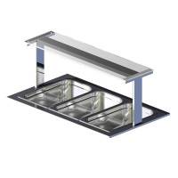 Полка настольная Gastrolux ПН-083/С стеклянная прямая