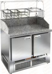 Стол холодильный для пиццы Hicold PZE3-11GN камень (агрегат внизу) Стол холодильный для пиццы Hicold PZE3-11GN камень (агрегат внизу)